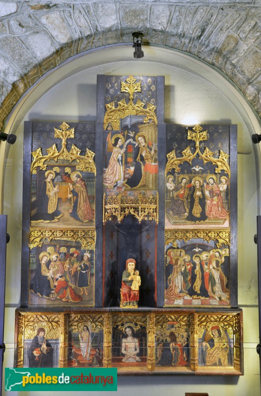 Bolvir - Església de Santa Cecília. Retaule gòtic