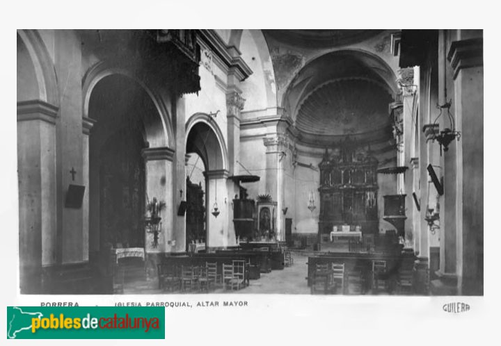 Porrera - Església de Sant Joan. Inicis del segle XX Porrera - Església de Sant Joan. Inicis del segle XX