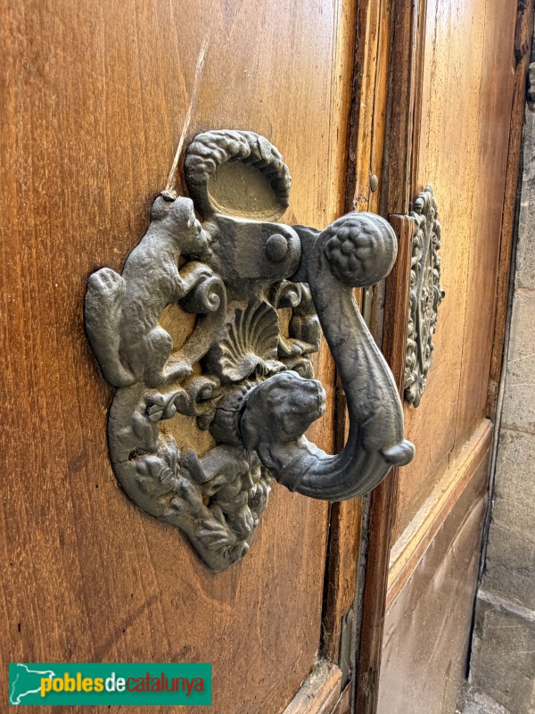 Porrera - Portal de 1865. Detall