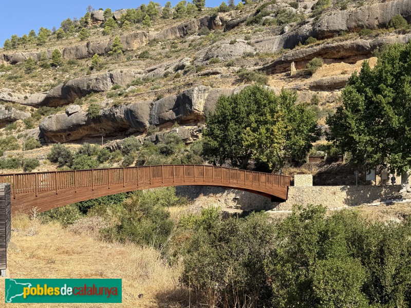 Margalef - Pont de fusta