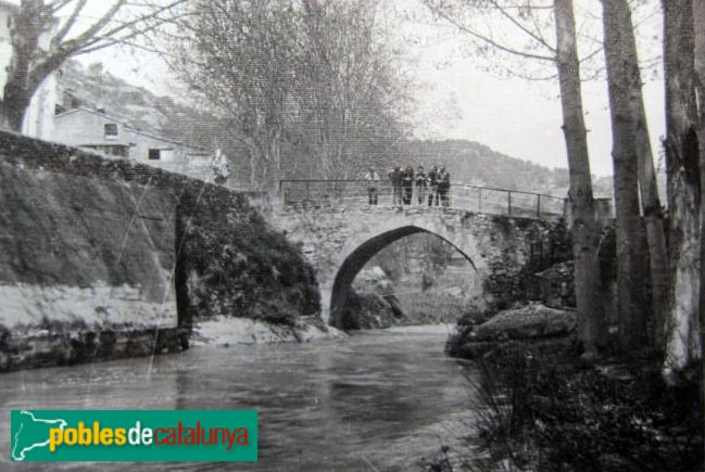Margalef - Pont Vell. Postal antiga