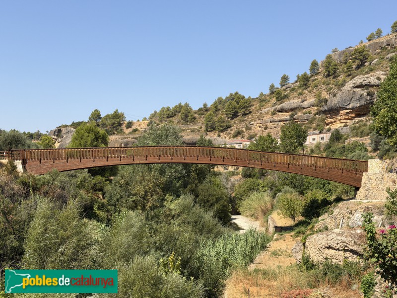 Margalef - Pont de fusta
