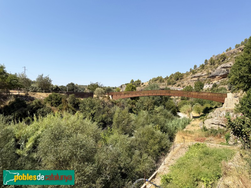 Margalef - Pont de fusta