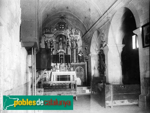 Sant Martí de Centelles - Església de Sant Pere de Valldaneu (Foto: <i>Joaquim Bordons -Arxiu Fotogràfic Centre Excursionista de Catalunya-</i>, 1901) Sant Martí de Centelles - Església de Sant Pere de Valldaneu