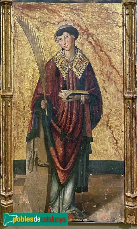 MEV - Retaule de Sant Vicenç de l'ermita de Borgonyà. Taula central