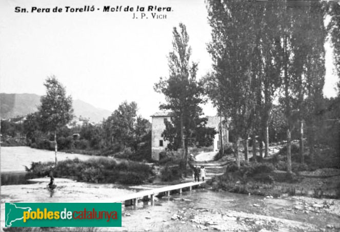 Sant Pere de Torelló - Molí de la Riera (inicis del segle XX)