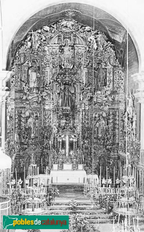 Torelló - Església de Sant Feliu. Retaule major (desaparegut)