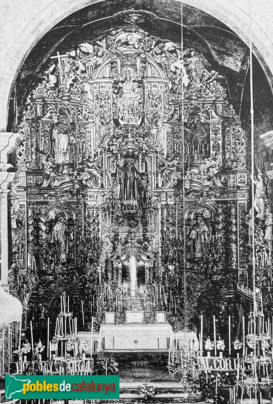 Torelló - Església de Sant Feliu. Retaule major (desaparegut)