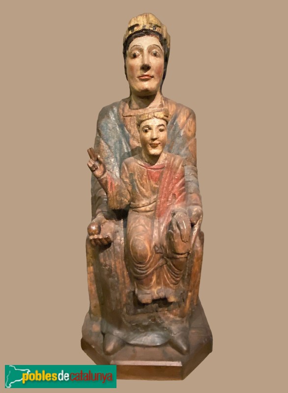 Marededéu procedent de l'església de Sant Pere d'Alp, segle XIII -Museu Episcopal de Vic-