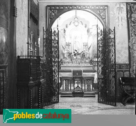 Castellbell i el Vilar - Torre Burés. Capella (Foto: Carles Fargas - Arxiu Centre Excursionista de Catalunya-, c.1930) Castellbell i el Vilar - Torre Burés. Capella