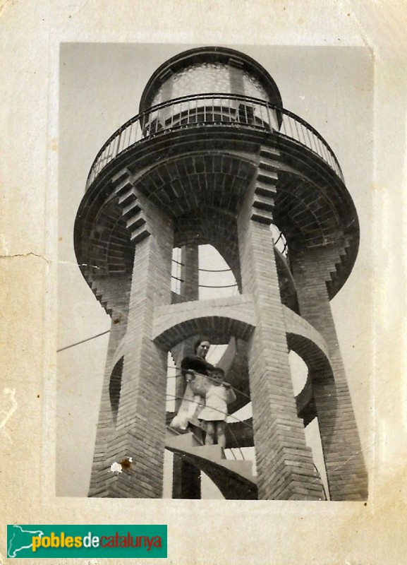 Salou - Dipòsit d'aigua, poc després de la seva construcció Maeso (foto cedida per Marta Guinjoan)