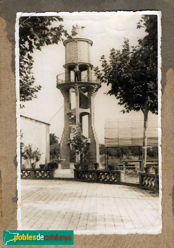 Salou - Dipòsit d'aigua, poc després de la seva construcció Maeso (foto cedida per Marta Guinjoan)