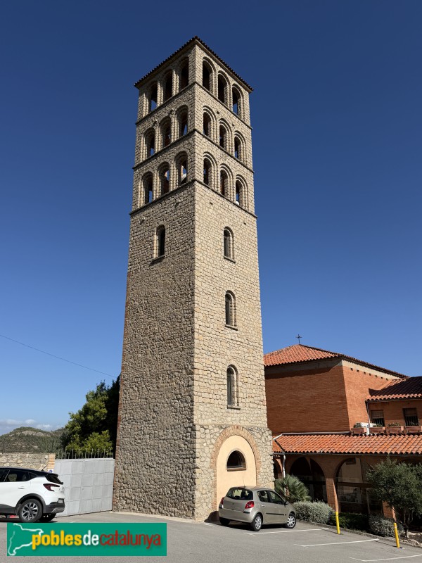 Marganell - Campanar de Sant Benet de Montserrat (Foto: Albert Esteves, 2026) Marganell - Campanar de Sant Benet de Montserrat