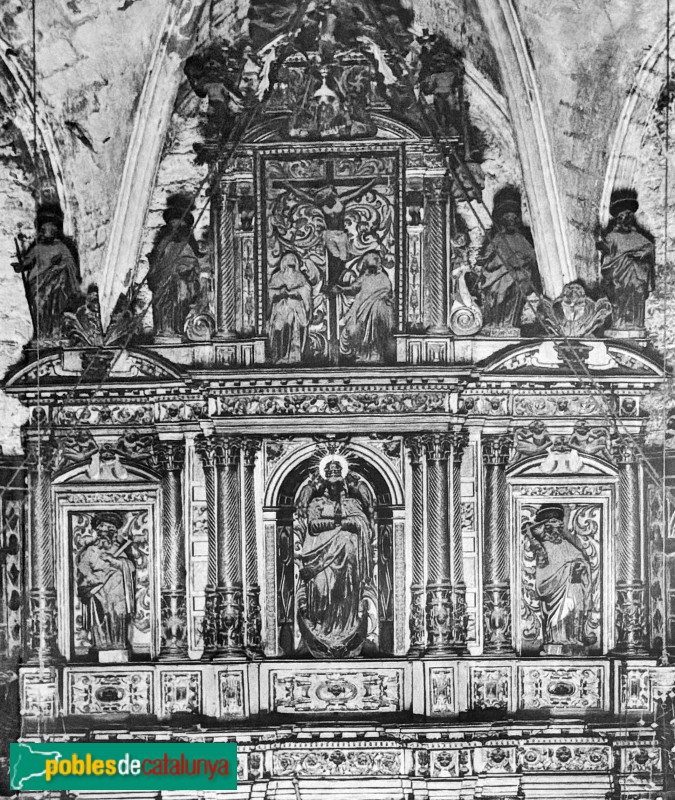 Tivissa - Església de Sant Jaume. Retaule major (desaparegut)