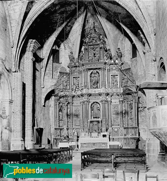 Tivissa - Església de Sant Jaume. Retaule major (desaparegut)