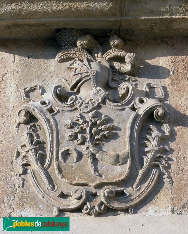 Vinebre - Ca Don Joan. Escut dels Domènech