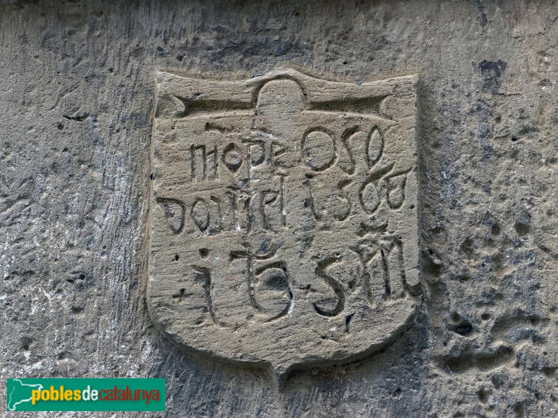 Vinebre - Ca Don Jaume. Escut dels Ossó Donzell