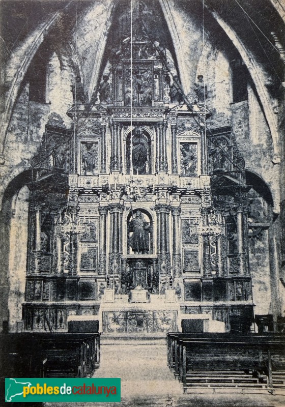 Tivissa - Església de Sant Jaume. Retaule major (desaparegut)
