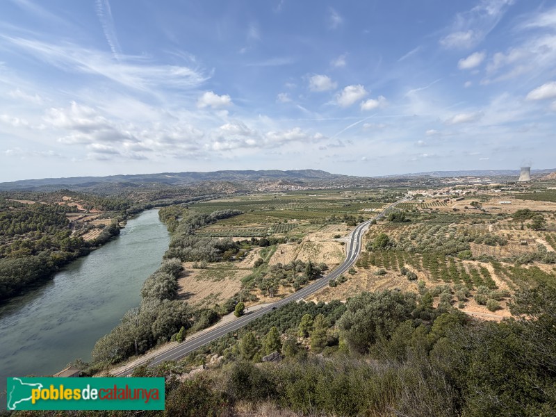 Vinebre - Panoràmica des del poblat ibèric de Sant Miquel