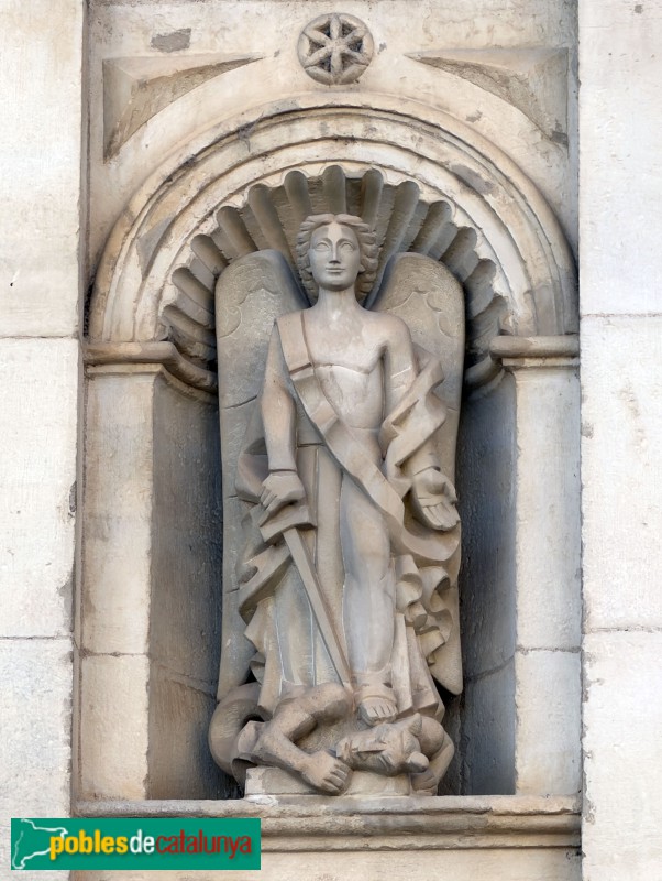 Ascó - Església de Sant Joan Baptista. Imatge de Sant Miquel