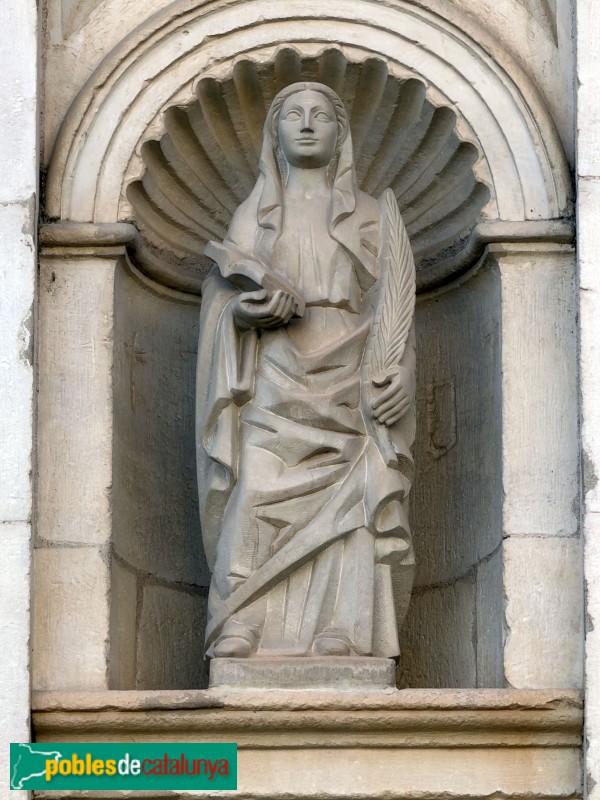 Ascó - Església de Sant Joan Baptista. Imatge de santa Paulina