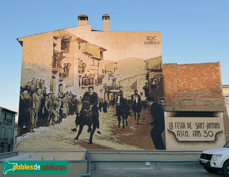 Ascó - Mural de la Festa de Sant Antoni