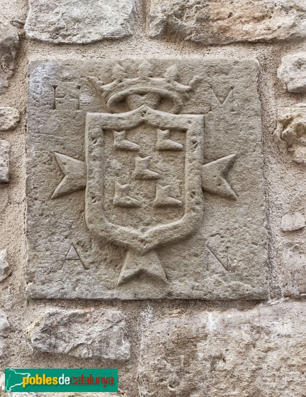 Ascó - Ca Rifà. Escut del comenador Sabata