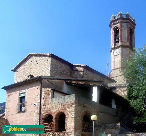 Collbató - Interior església Sant Corneli