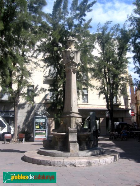 Vilanova i la Geltrú - Font de la plaça dels Carros